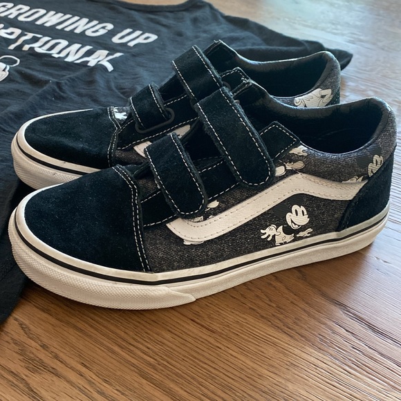 Disney Mickey Mouse Black Graphic Tee and Vans Sneakers bundle - Picture 2 of 8
